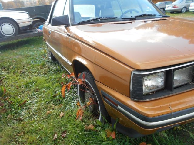 1985 renault alliance convertible for parts or restore