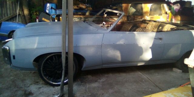 1969 chevy impala convertible perfect body good motor clean title solid project