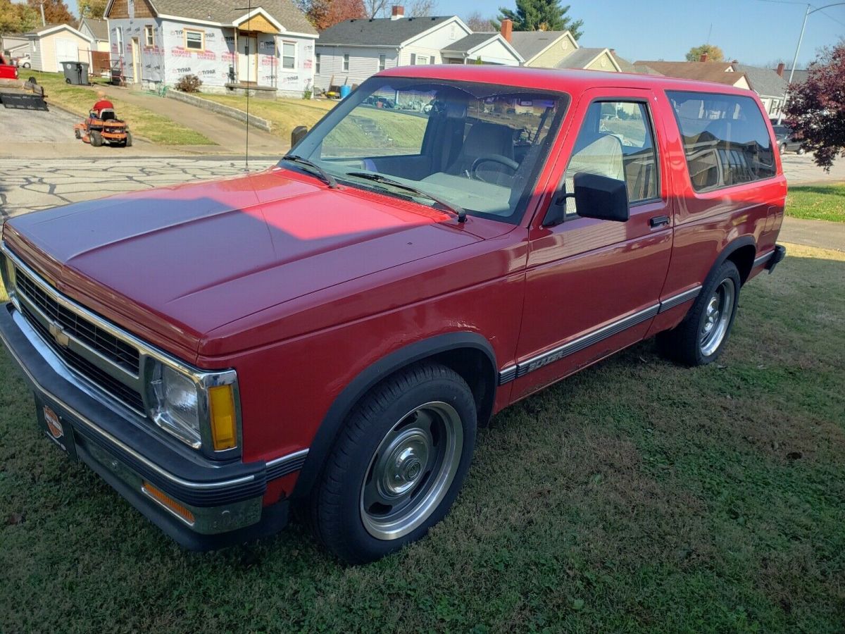 1992 chevrolet s10 blazer suv red rwd automatic s10