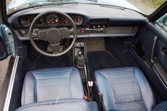 1980 porsche 911 targa 94278 miles, 94278 miles light blue metallic manual