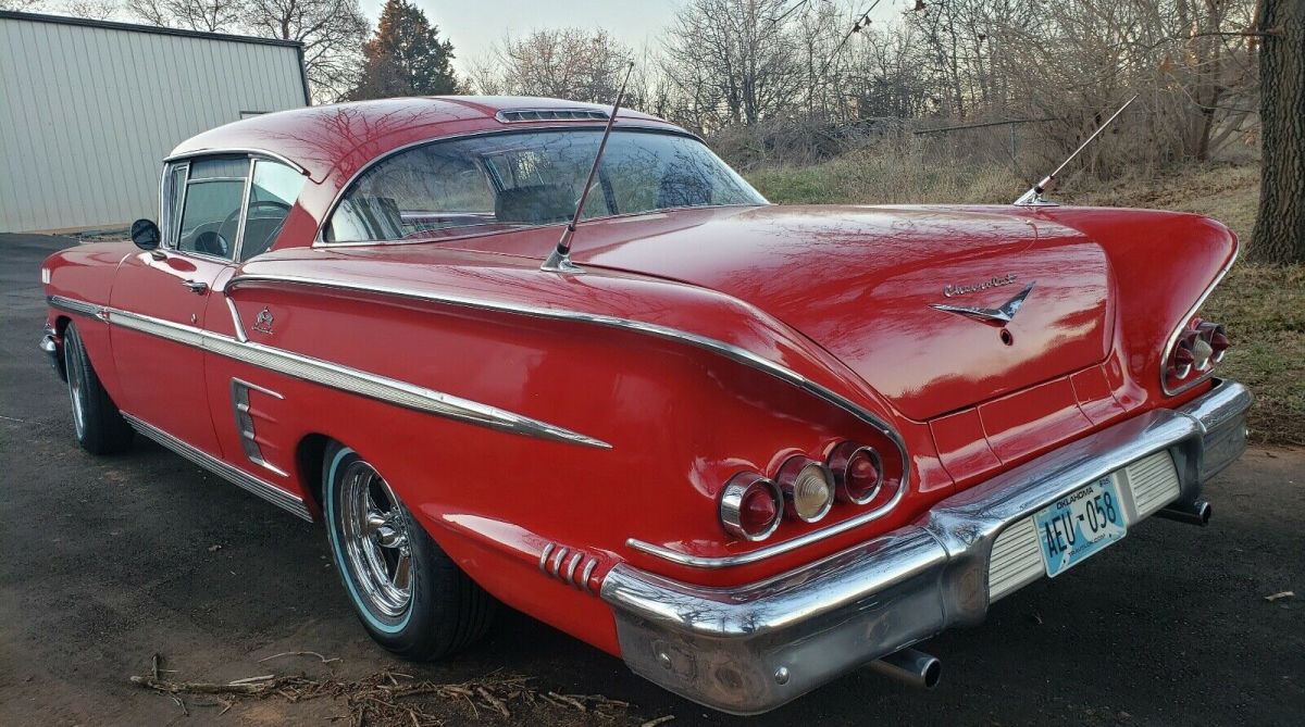 1958 chevrolet impala sportscar red rwd automatic 2 door hardtop