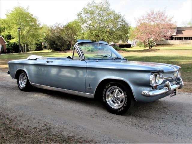 1963 chevrolet corvair spyder turbo convertible 150 hp electric top & gm options