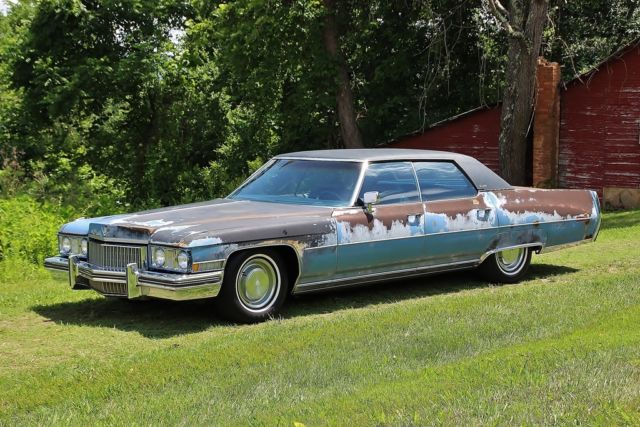 1973 cadillac sedan deville, patina, rat rod, low rider, unique patina, reduced!