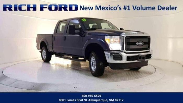 2016 ford f-250 super duty xl 4x4 xl 4dr crew cab 8 ft. lb pickup for sale in albuquerque, new mexico