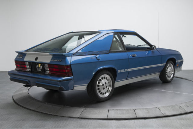 1983 dodge shelby charger 7970 miles sante fe blue crystal coat hatchback 2.2 l