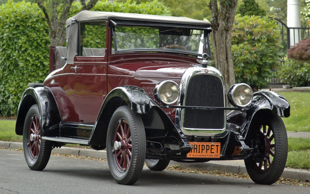 1928 whippet rumble seat convertible - frame off restoration - ex william harrah