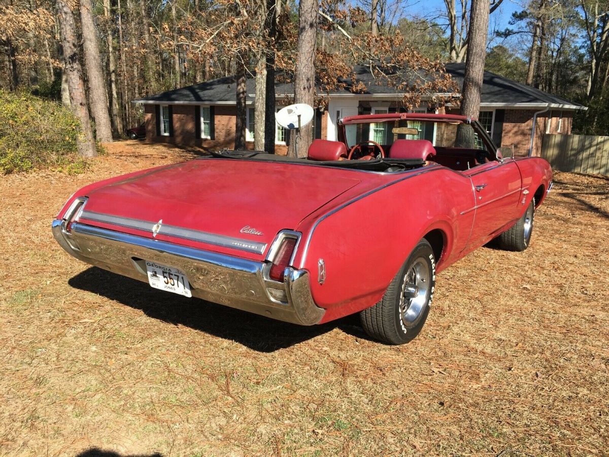 1969 oldsmobile cutlass s convertible fresh rebuilt 350 auto buckets no reserve!
