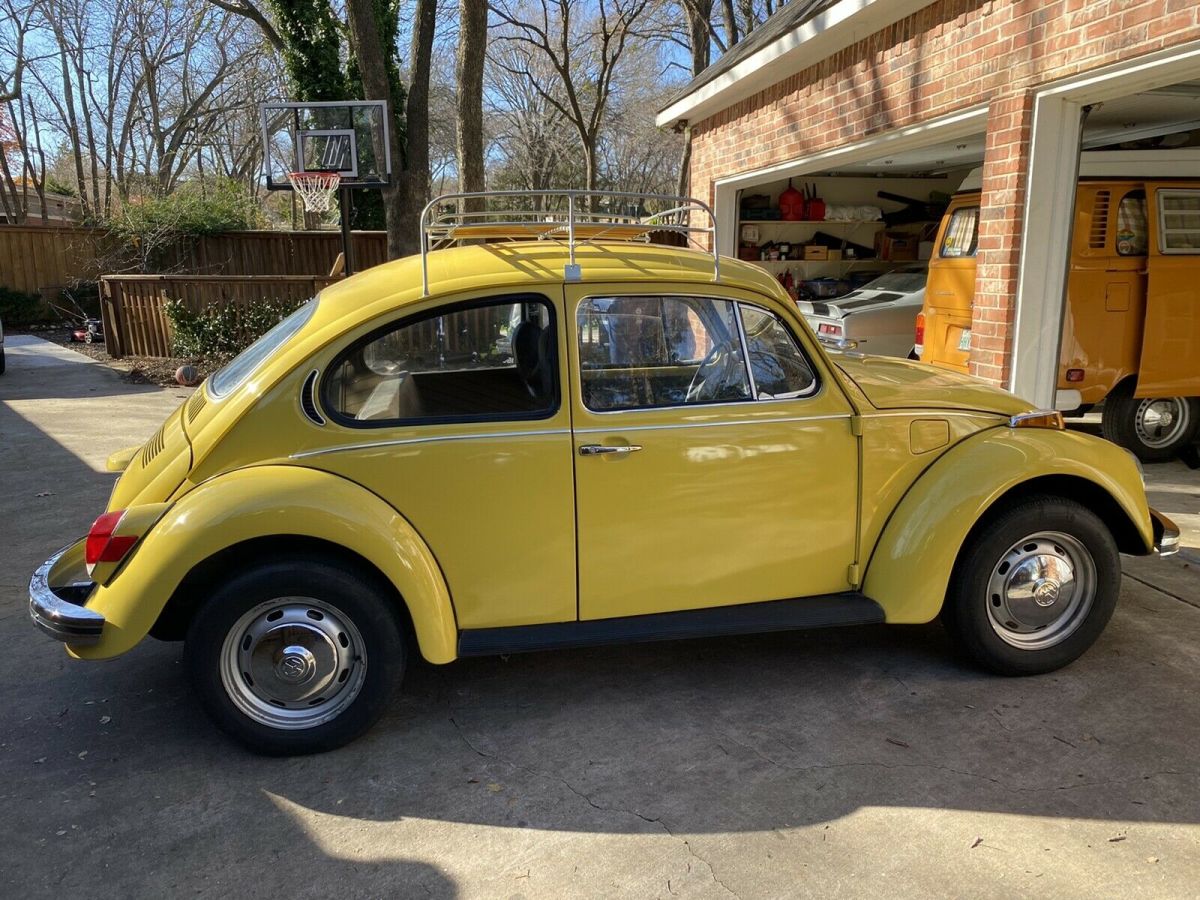 1972 volkswagen beetle (pre-1980) sedan yellow rwd manual standard
