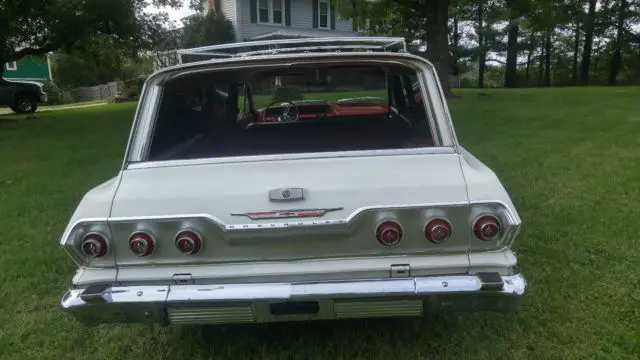 1963 chevrolet impala 9 passenger station wagon 409 engine 4 speed rare restomod