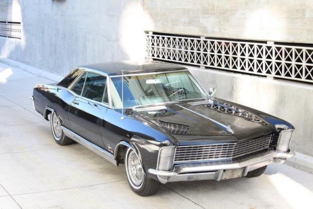 1965 buick riviera air conditioning 43501 miles black coupe 401 c.i. nail head a