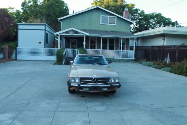 1986 mercedes 560 sl desert tan with brown leather interior