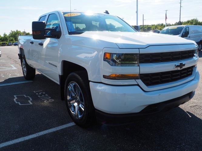 certified 2018 chevrolet silverado 1500 2wd double cab custom camby, in 46113 for sale in camby, indiana