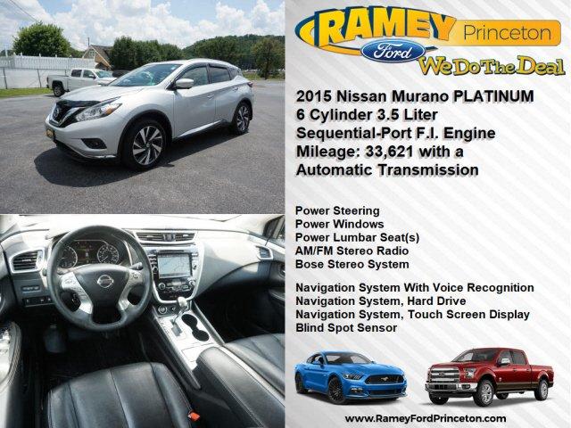 used 2015 nissan murano platinum princeton, wv 24740 for sale in elgood, west virginia