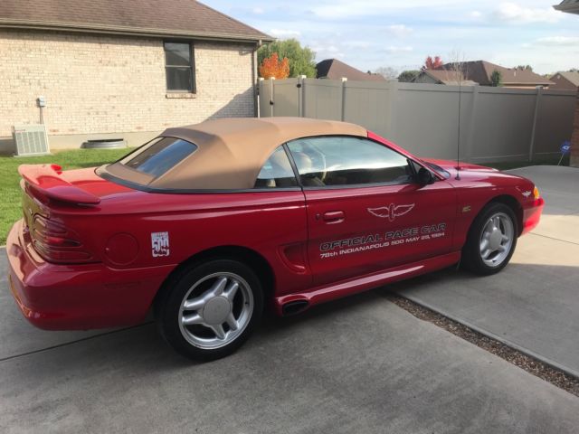 1994 ford mustang gt convertible official pace car
