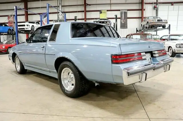 1987 buick regal t-type 9373 miles light blue coupe 6-cylinder automatic
