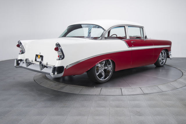 1956 chevrolet bel air 127 miles burgundy hardtop 383 cu in dart v8 3 speed aut
