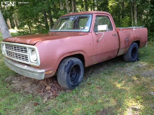 1979 dodge d100 parts truck shortbed