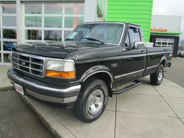 black xlt southern truck 5.0 v8 4x4 auto reg cab sharp 4wd truck f150 rare find
