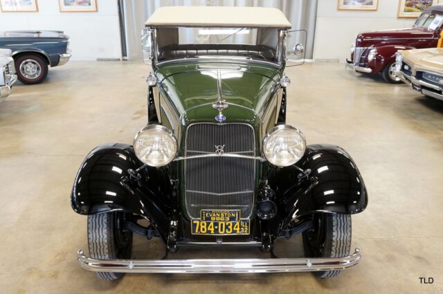 1932 ford deluxe, green with 1777 miles available now!