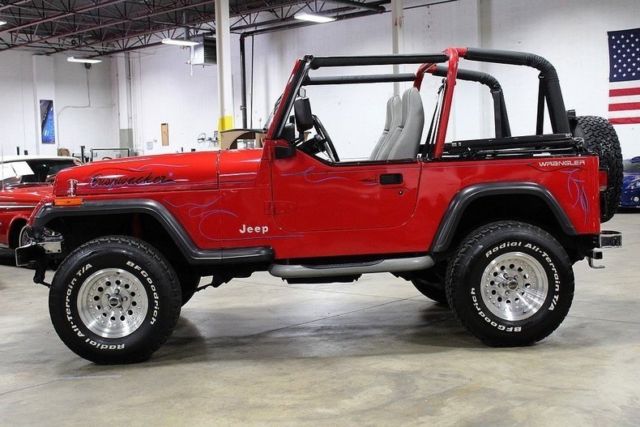 1994 jeep wrangler 38480 miles red 4 cyl 5 speed manual