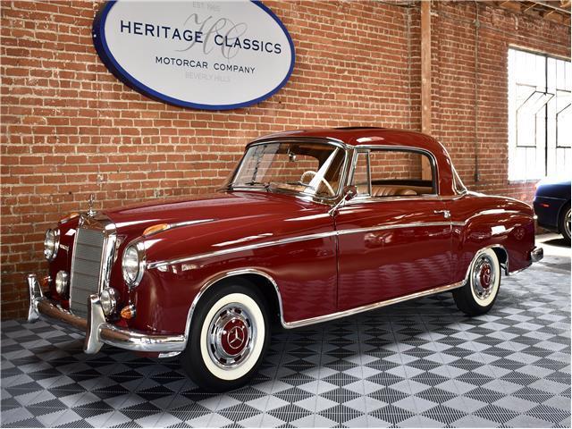 1960 mercedes benz 220se, medium red with 102618 miles available now!
