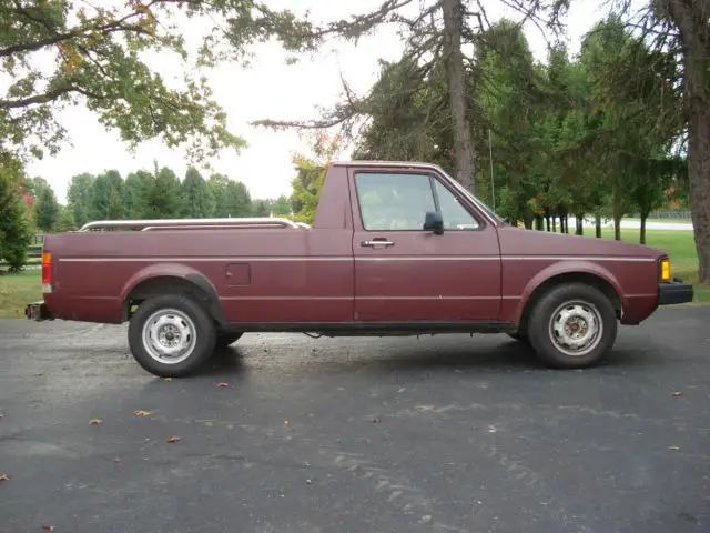 1983 volkswagen rabbit diesel pickup truck 5-speed standard sliding glass nice