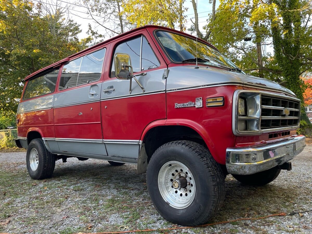 1979 chevrolet van van red 4wd automatic beauville