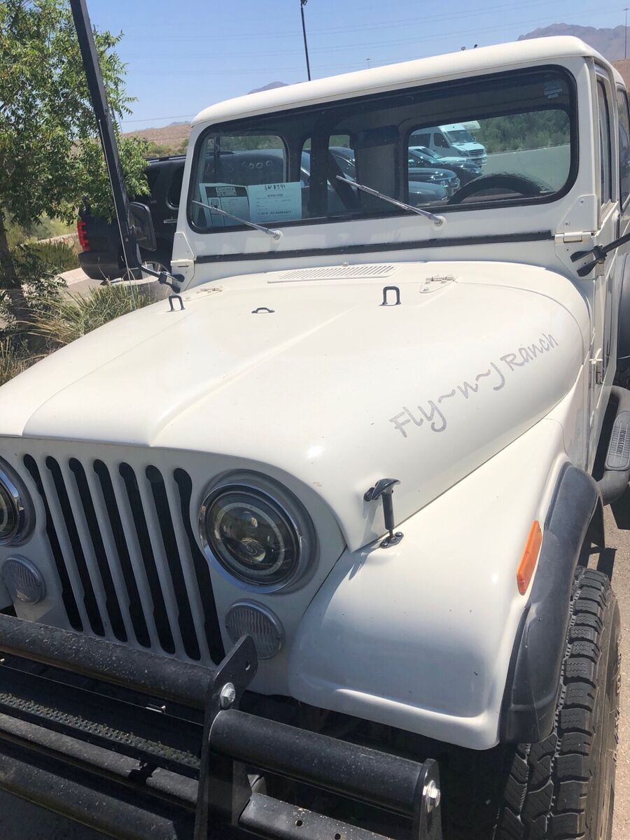 1982 jeep jeep suv white 4wd manual cj7