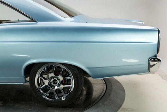 1966 ford fairlane 351 v8 3 speed automatic hardtop silver blue