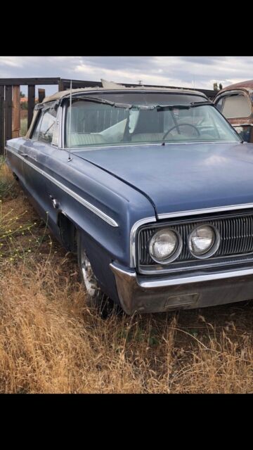 1966 dodge polara convertible blue rwd automatic 500