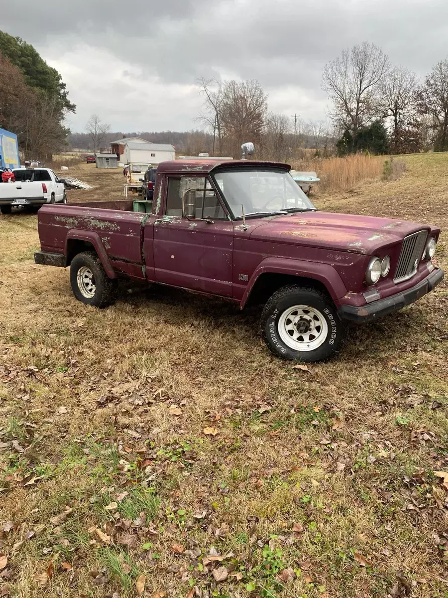 1966 jeep j20 pickup red 4wd manual