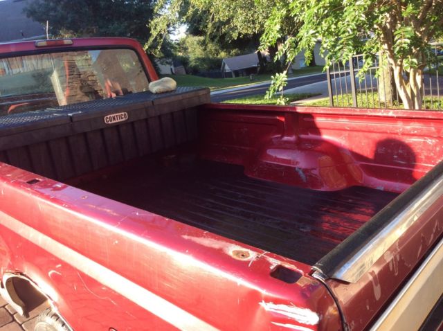 red ford truck