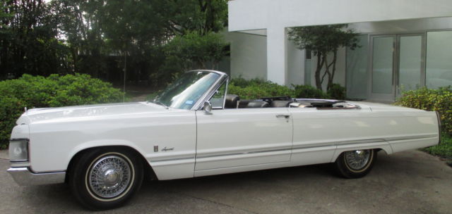 1967 chysler imperial convertible w working ac ~ white ~ great rare car
