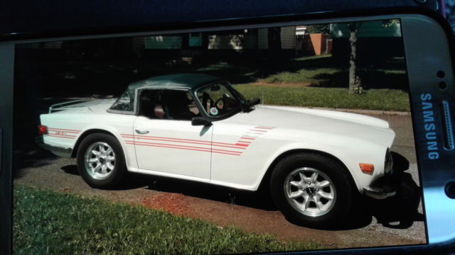 1974 white w red racing stripe,convertible