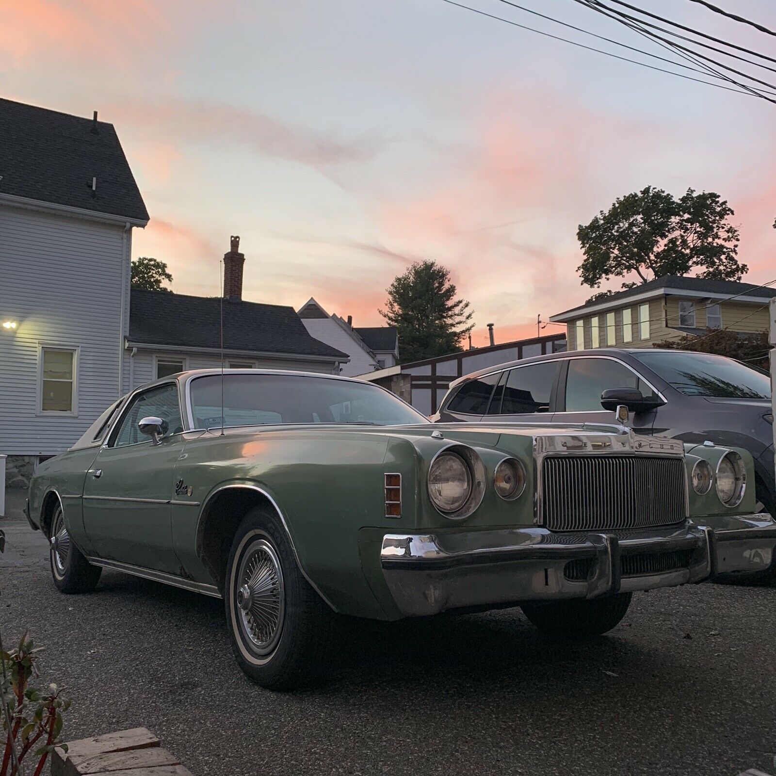 1976 chrysler cordoba 6.6 coupe green rwd automatic
