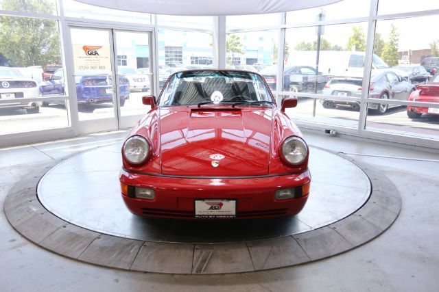 1990 porsche 911 carrera 2 cabriolet carrera red