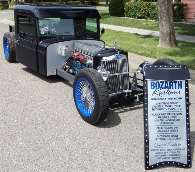 1953 peterbilt custom ratrod 1949 buick roadmaster straight 8 nascar rear end