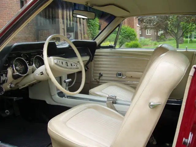 beautiful red 1968 mustang hardtop 289 (2nd owner, original denver car, no rust)