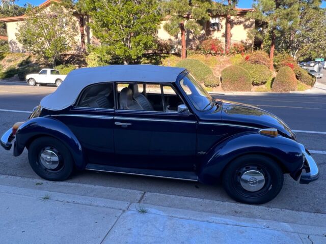 1974 volkswagen beetle 1.6 cabriolet convertible blue rwd manual karmann