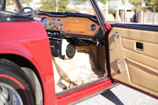 1974 triumph tr 6 convertible red rwd manual