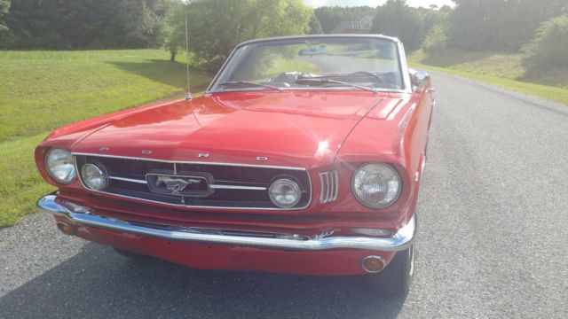 1965 ford mustang gt convertible - a code - pwr top - pwr steering - disc brakes