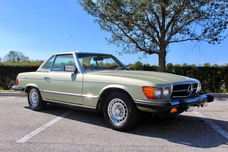 1978 mercedes benz 400 series 450sl silver green metallic 35475 miles