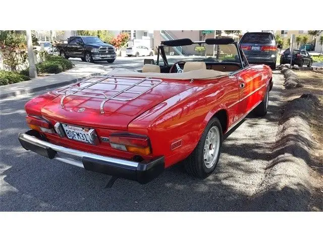 1982 fiat 2000 spider 5 speed manual 2-door cov