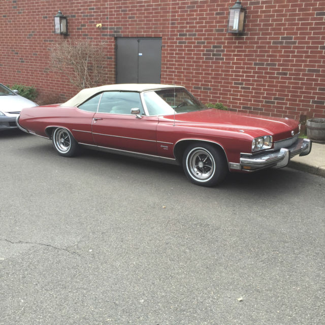 1973 buick centurion convertible 455 55k miles survivor 85% orig paint x sharp