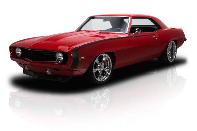 frame off built camaro 427 v8 4 speed a/c ps heidts 4 link 4 wheel disc brakes