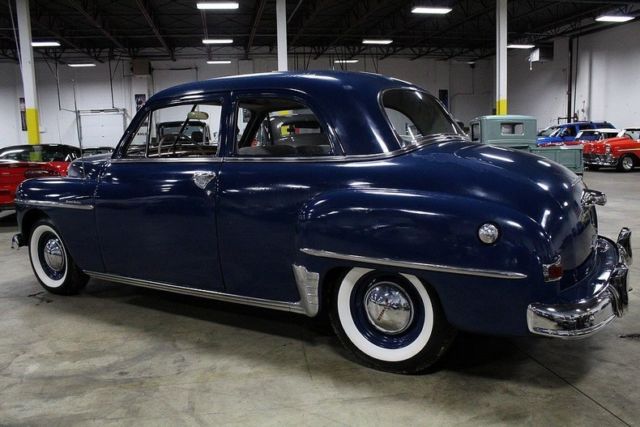 1950 plymouth special deluxe 94495 miles blue coupe 217ci inline 6 3 speed manu
