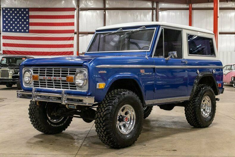 1969 ford bronco sport 37025 miles blue suv 302ci v8 3-speed manual