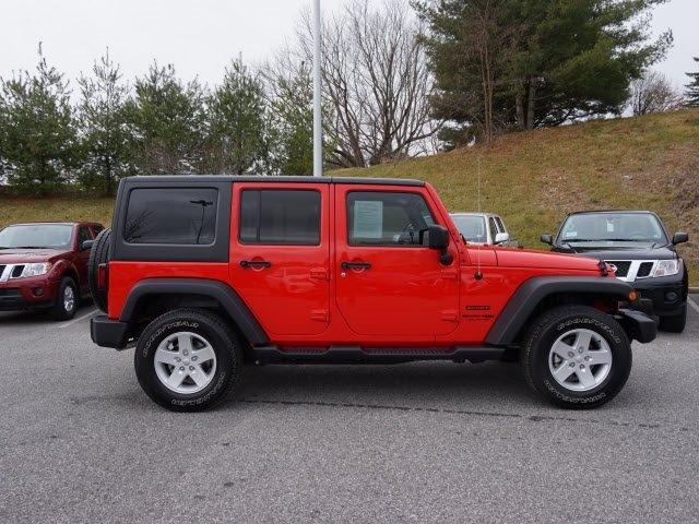 used 2018 jeep wrangler jk 4wd unlimited sport wytheville, va 24382 for sale in stones mill, virginia