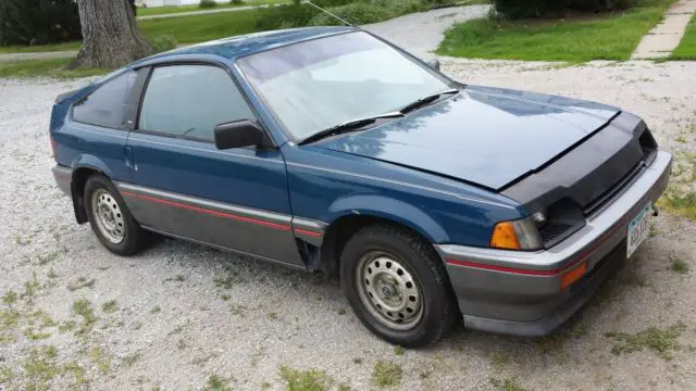 1985 honda crx hf 2 door coupe, original owner car, blue