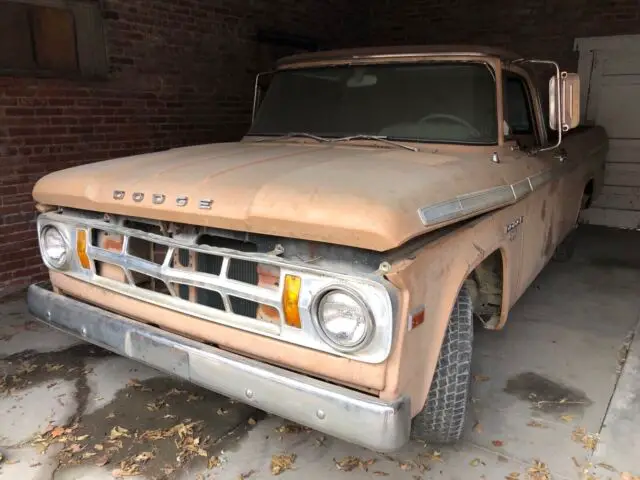 1968 dodge d100 pickup brown rwd automatic d100